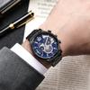 Sports Watch Men'S Multifunctional Hollow Calendar Large Dial Quartz Watch