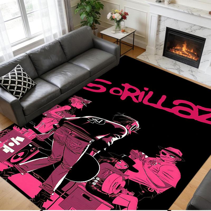 Crystal Velvet Rug Soft Non Slip Indoor Floor Mat Home DecorGorillaz