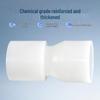 PVDF Female to Male Direct Plastic Pipe Fitting, Internal/External Thread, Straight Through Socket for Water Pipes