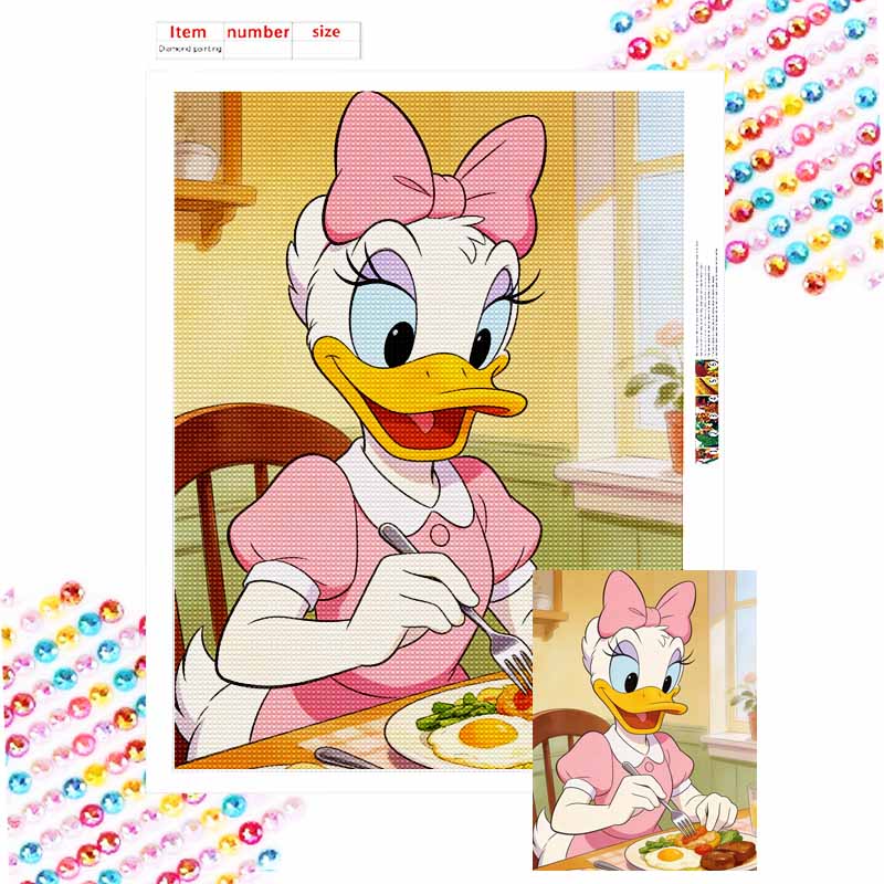 Disney Дональд Дак ест алмазная живопись полный набор алмазной мозаики ручная работа DIY домашний декор подарок