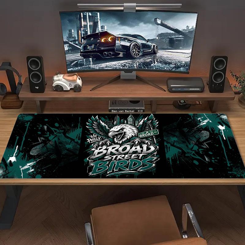 Philadelphia Eagles Mouse Pad Large Gaming Table Cushion Nonslip Laptop Tablet Big Mousepad Xxl Mat Mini Pc Playmat With Lock Edge