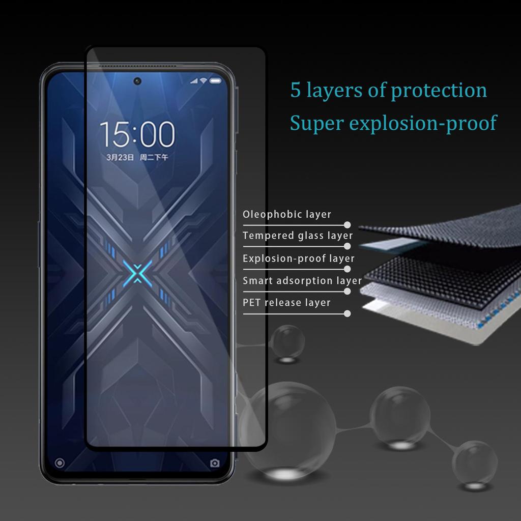 Для Xiaomi Black Shark 4 Glass QAZ Maggie F + Pro Противовзрывное защитное закаленное стекло для BlackShark 4 Pro с пленкой для объектива