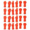 24 Pcs Knitting Needle Stoppers Rubber Rock Paper Scissors Knitting Needle Caps for Knitting Craft