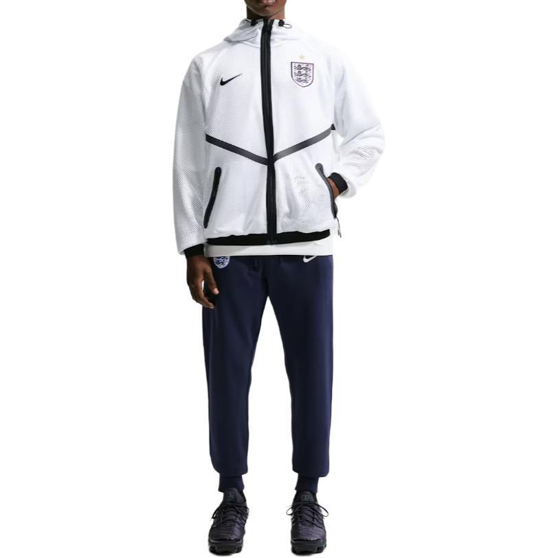 Nike Мужская куртка с молнией, длинным рукавом, в полоску, с логотипом England Dri-FIT, свободного кроя, jackets IH1761-100
