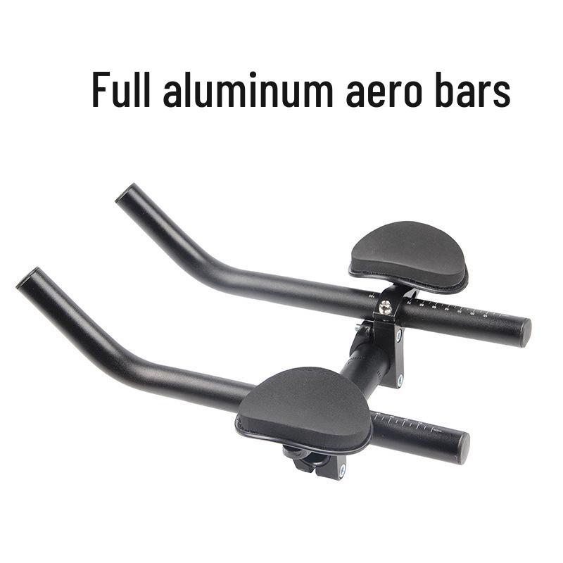 Lightweight Aluminum Alloy Aero Bars for Mountain and Road Bikes - Detachable TT Split-Type Handlebar.