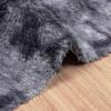 Shaggy Rug High Pile NAVARRA Dark Grey 120 x 170 cm Polyester