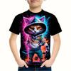 Детская одежда 3D принт Cool Dazzle мультяшная графика футболки мода уличная одежда круглый вырез короткий рукав футболка для мальчика