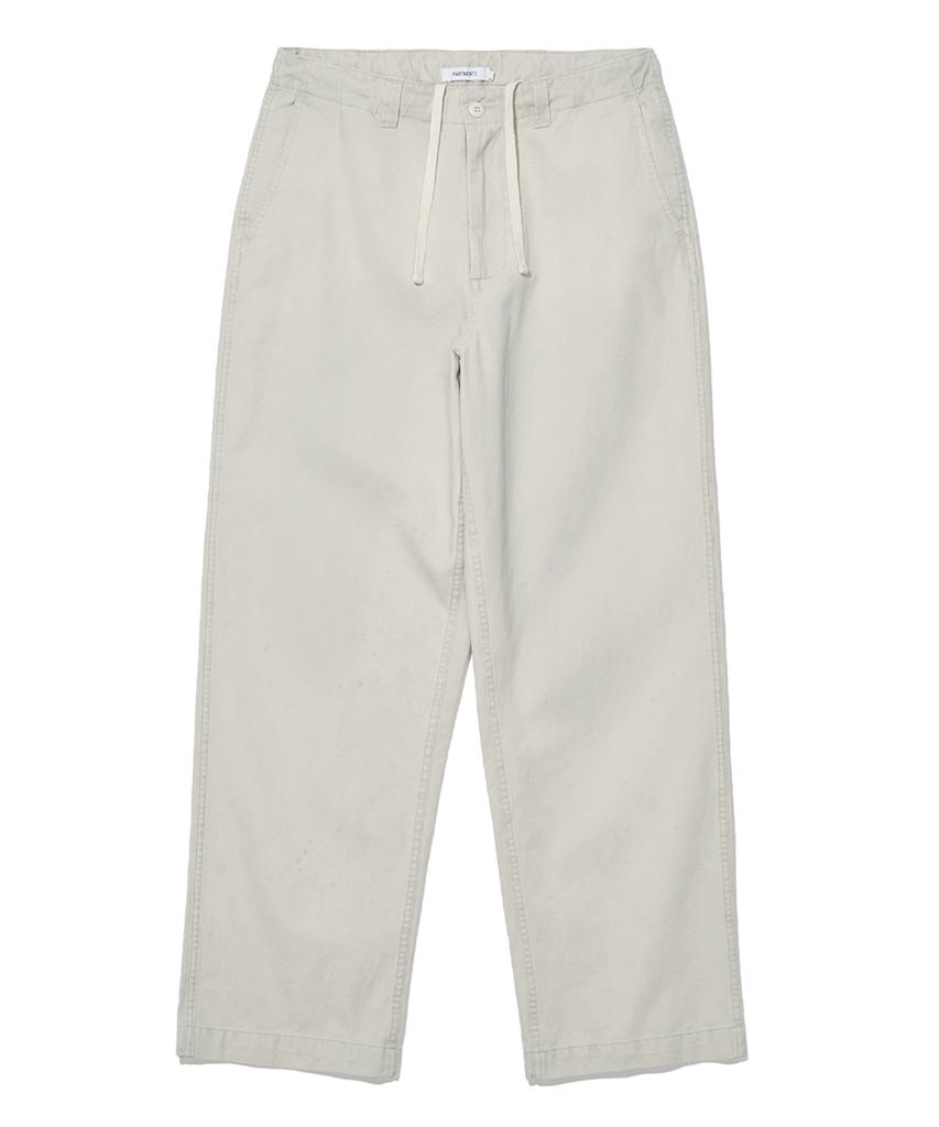 PARTIMENTO Vintage Chino Pants Ivory