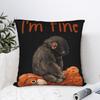 Monkey Punch Baby Monkey Holding Toy Pillowcases Merch Printing Cushion Cover Decoration Pillow Case Cover Car Multi-Size