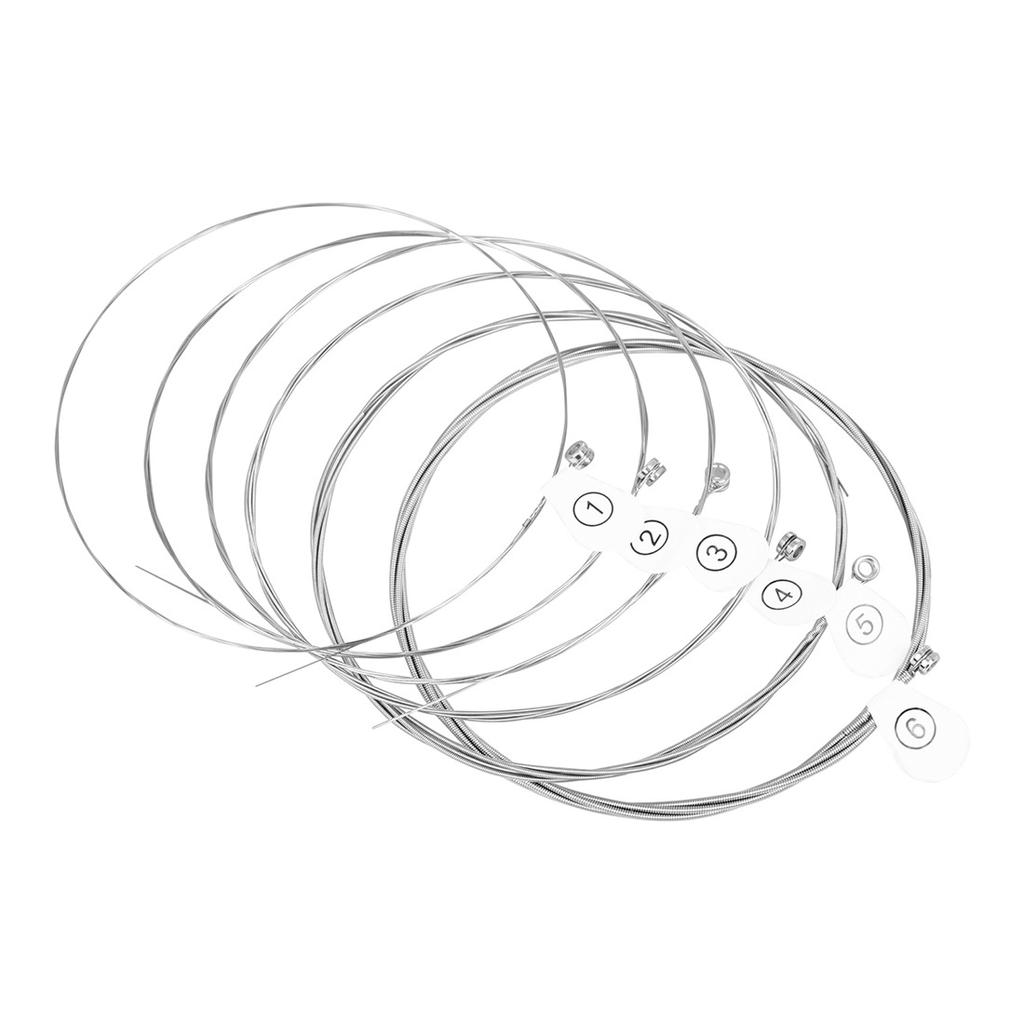 Высокоуглеродистая легированная никелевая сталь 6 шт. струны для электрогитары 010 046 дюймов серебряная оплётка профессиональные студийные сценические долгий срок службы яркий тон