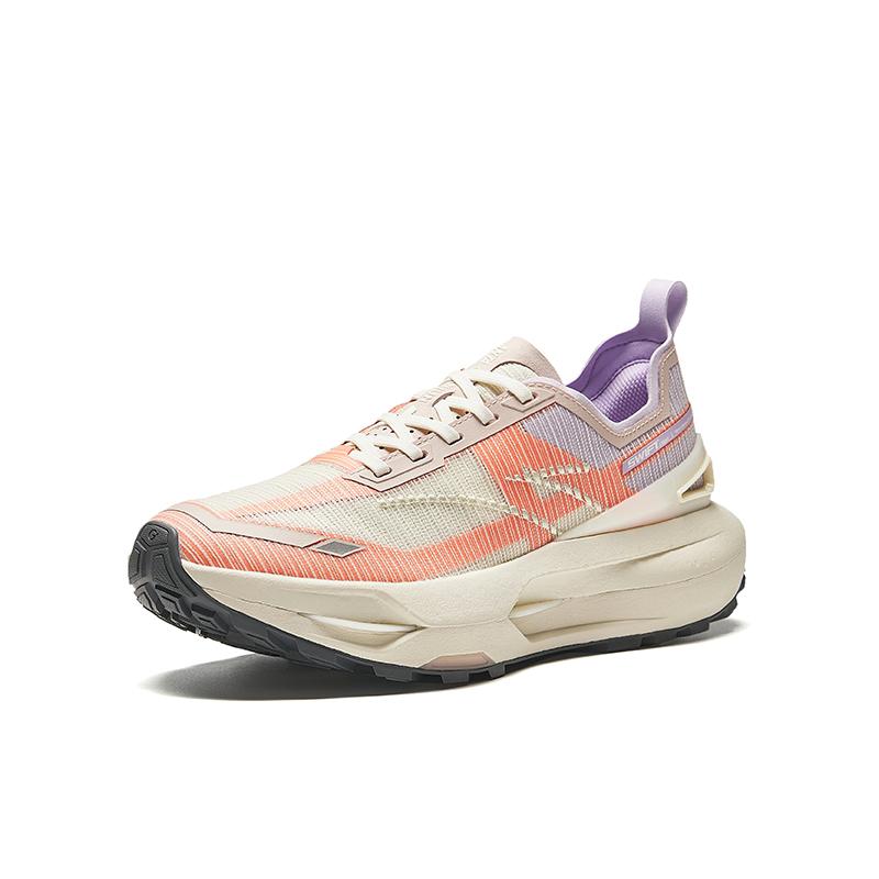 Anta Удобные амортизирующие нескользящие прочные низкие кроссовки для бега мужские кроссовки бежево-оранжевые 112436603A-1