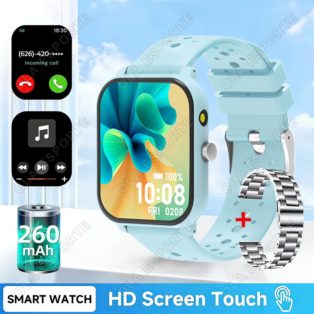 Игровые умные часы 1,83'' Bluetooth-звонки Спортивный режим Управление музыкой/камерой Светодиодный фонарик Длительное время работы Батареи Часы для Android/IOS HT30
