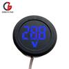 AC DC 50-500V LED Digital Display Circular Voltmeter 2 Wire DC Digital Voltmeter 12V Head Display Reverse Connection Protection