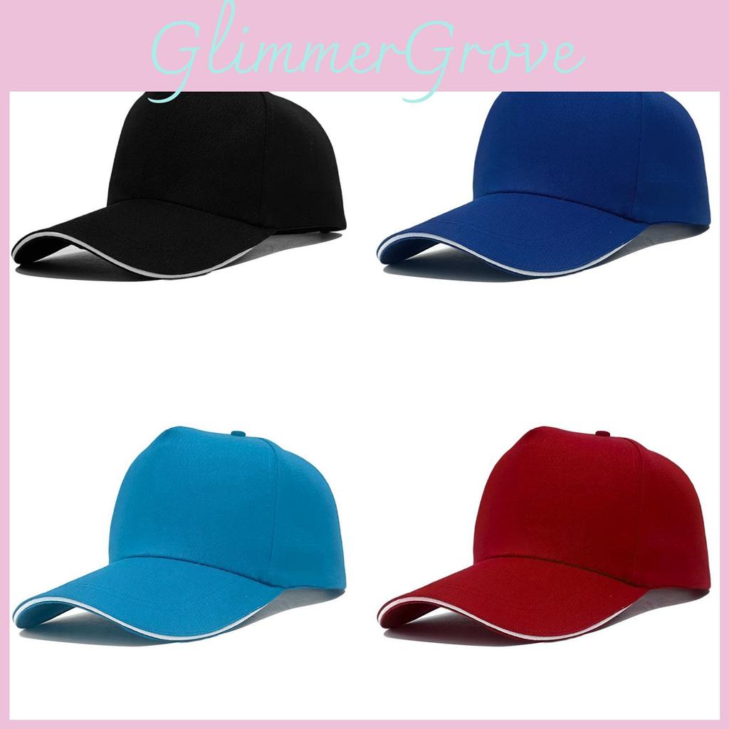 Men Women Cotton Cap With Curved Brim For Sun Protection And Breathability In Outdoor Sports