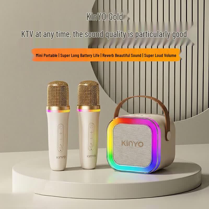 KINYO K12Pro Wireless KTV Microphone & Bluetooth Speaker Set (CN version)