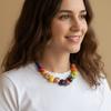 Stackable Beads Fruit Necklace Blueberries Beaded Clavicle Chain Fashion Fruits Choker  Gift