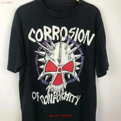Corrosion Of Conformity Череп Тур Взрослая Хлопковая Футболка S до 5XL Qx619 Винтажная Растягивающаяся Мягкая Стильная Дизайнерская Одежда