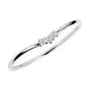 Lala Christie Diamond Pt950 Size Women's Ring, 0.03ct, V-Line, Platinum, 11, Lr71-0006-pt-v-11