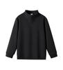 Women's Loose Fit Half-Zip Stand Collar Hoodie - Long Sleeve Solid Color Outerwear for Spring and Autumn