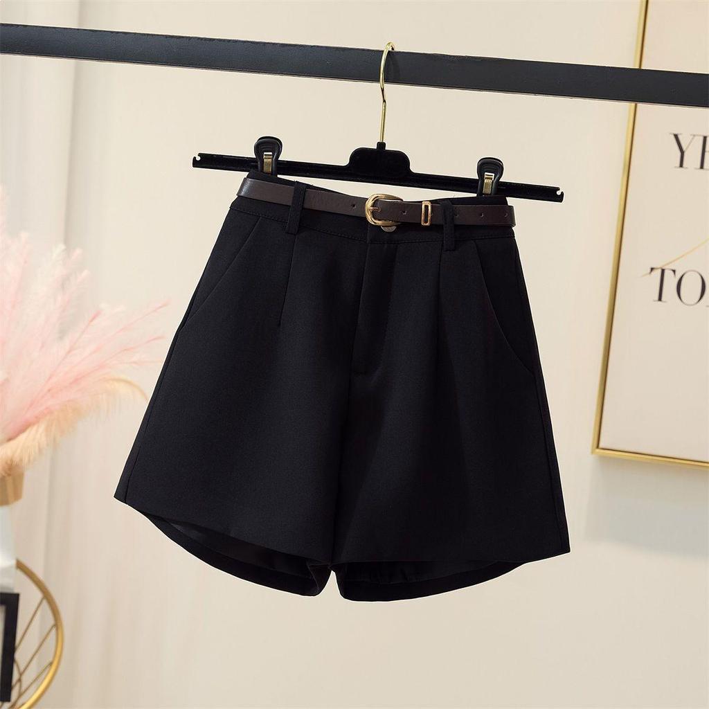 Women's Elegant White High-Waisted A-Line Wide-Leg Shorts, Summer 2026 Collection