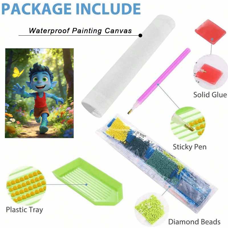 Disney DIY diamond painting 5d full diamond cross stitch Ian Lightfoot butterfly living room bedroom decorative painting