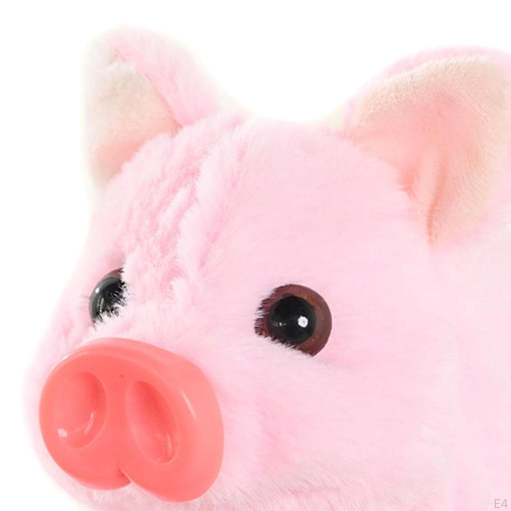 Electric Plush Pig Toy Interactive Animated Vivid Moving Mouth Piglet Pet Stuffed Animal