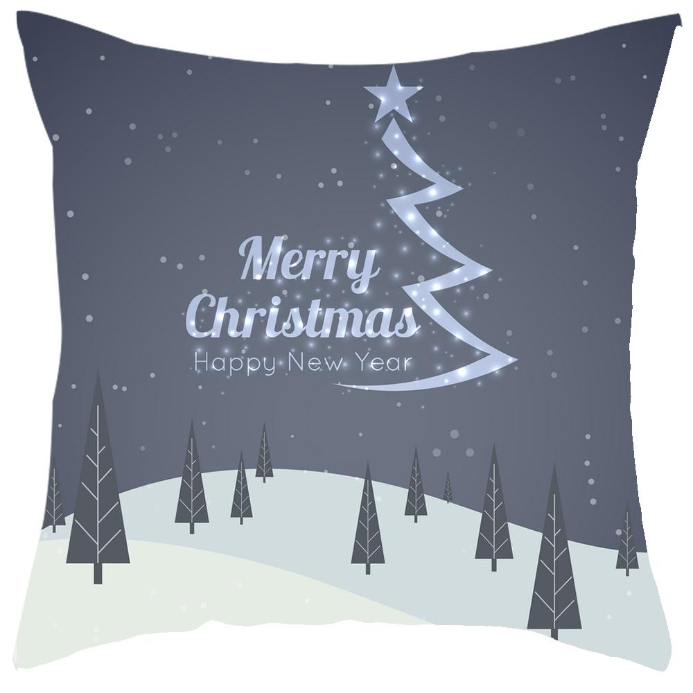 Рождественское украшение милый Санта олень принт наволочка для подушки дома гостиная диван украшение наволочка 45x45 см