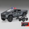 1/24 Полицейский Cybertruck Tesla Внедорожник Сплав Металл Литая Модель Автомобиля Коллекции для улицы Классическая Модная Игрушка Украшения Валюнтин Дети