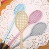 10pcs 0.5mm Creative Tennis Racket Shape Gel Pen Cute Stationery Badminton Racket Water Pen Office Signature Pen