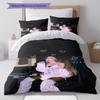 Ariana Grande Queen Bedding Quilt Set Quilt Cover Pillowcase Home Decoration Birthday Gift (1 * duvet cover + 2 * pillowcase, without core)