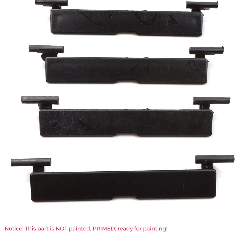ESR563-1 4 Pieces Roof Rack Carrier Mounting Molding Port Bag Rail Lid Cover Trim Water Strip 95*15 mm for Mercedes C Class W204 S204 C204 2007-2015