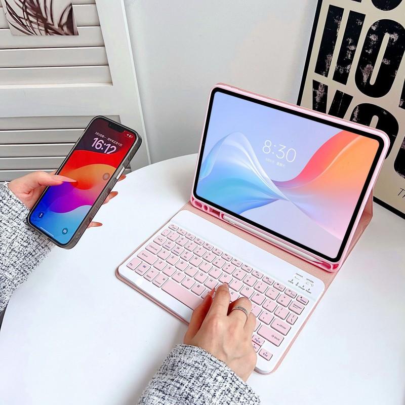 IPad 11 / Air Pro Bluetooth Keyboard Case PU Leather Shockproof Cover With Stand