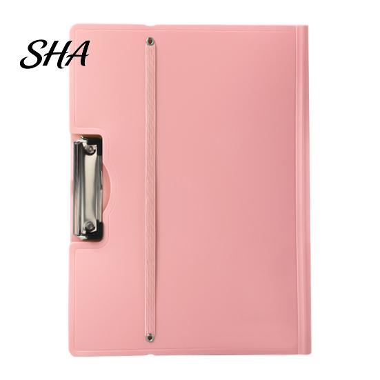 A3 File Organizer Folder for Size Paper, Document Holder with Metal Exam Paper Clip, Solid Color Clipboard Home School Office Supplies