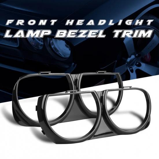 Front Headlight Bezel Frame Trim For Dodge Challenger Scat Pack 2015 2016 2017 2018 68259053AB 68259052AB AM-3266536830