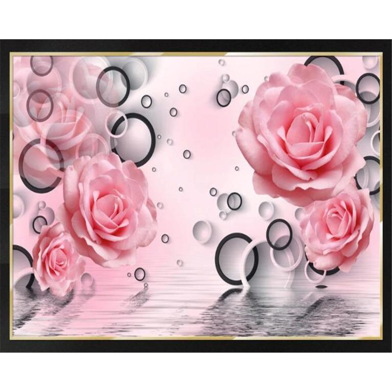 Изысканные ювелирные изделия Цветочные обои Современные мягкие фрески Обои для гостиной и спальни Домашний декор