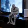 Украшение комнаты 3D-печатная статуя воина, фигурка скандинавской мифологии с декоративным оружием, коллекционный предмет для дома, офиса, игр