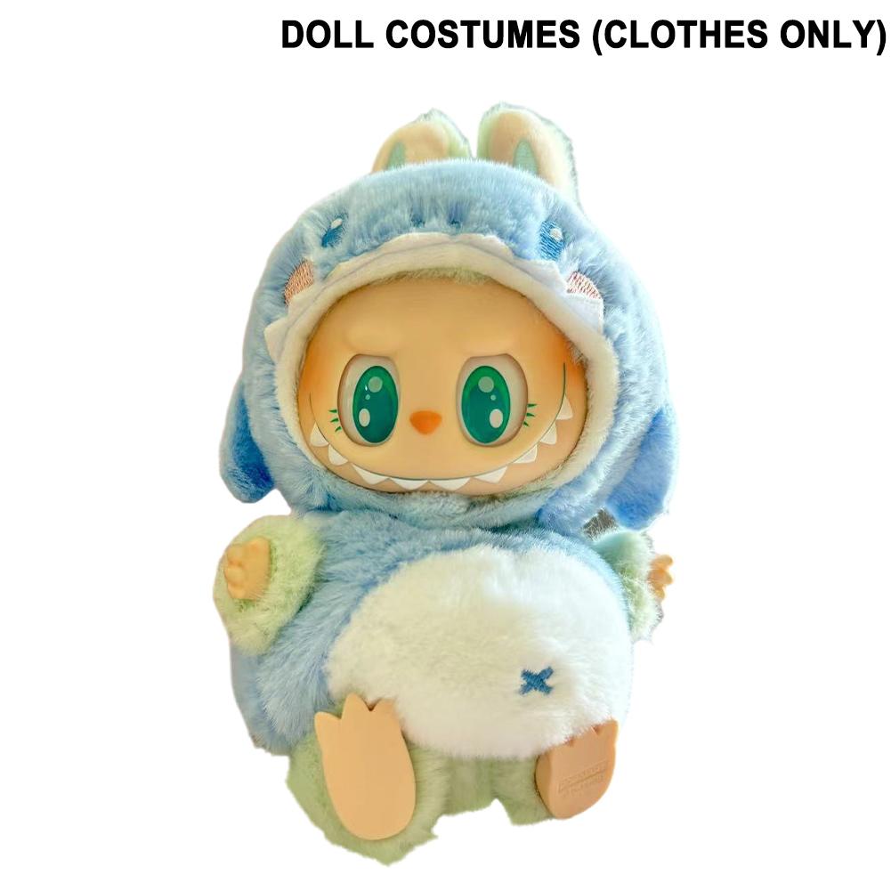 Labubu Plush Doll Одежда Kawaii Doll Одежда для кукол Маленькая мультяшная милая одежда Куклы Аксессуары Рождественский подарок