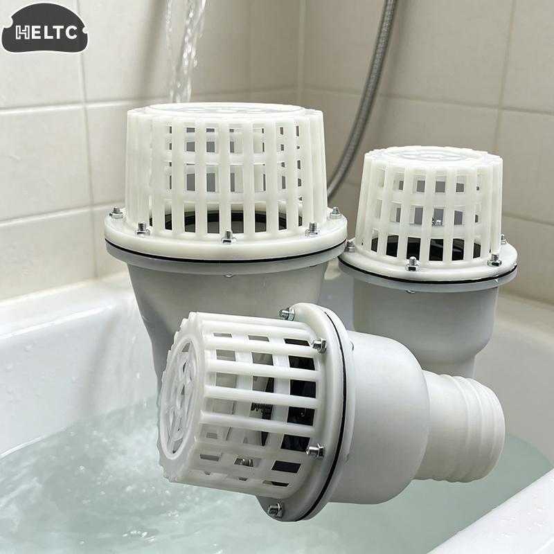 Foot Valve Or Check Valve 2-Inches 50mm /3-Inches 75mm Arge Bore Foot Valve Plastic Self-Priming Pump Bottom Valve Filter
