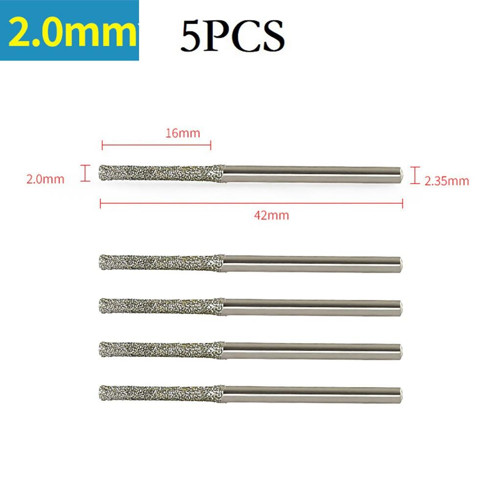 0.8mm-2.35mm Diamond Coated Tipped Drill Bit For Glass Jewelry Stone Tile