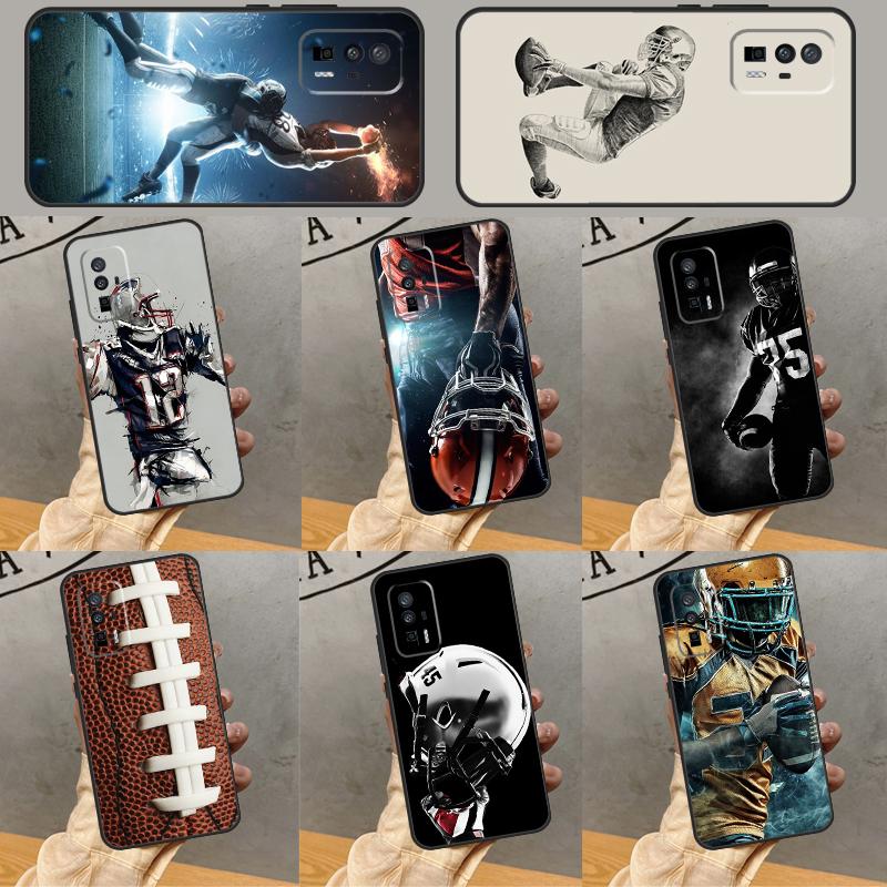 Чехол для American Football для Xiaomi 14 Ultra 15 13 11T 12T 13T 14T Pro POCO X3 X5 X6 X7 Pro M6 F5 F6 Pro