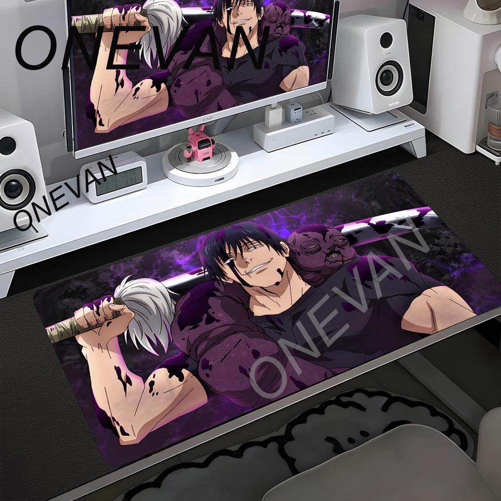 Anime Purple Mouse Pad HD Jujutsu Kaisen Gaming Keyboard Desk Mat Laptop Satoru Gojo Mousepad PC Gamer Cabinet Extended Deskmat