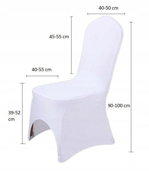 White Wedding Banquet Chair Cover Elastic [21Ba]