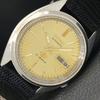 5 AUTOMATIC VINTAGE JAPAN MENS GOLDEN COLOR DIAL WATCH A702628-1 R209-a702628