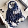 Premium Scarf Cotton and Linen Soft Thin Shawl Fashion Chain Versatile Long Yarn Sunscreen Travel Headscarf Scarf