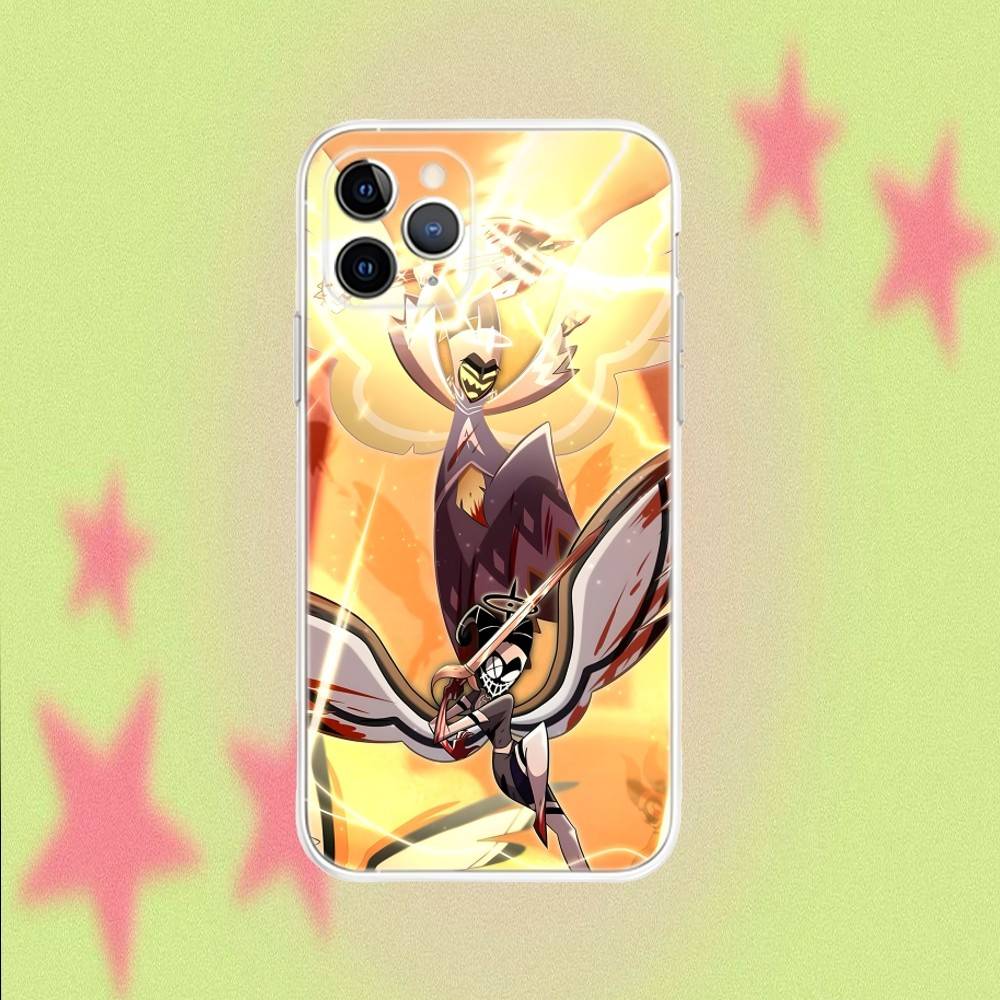 Lute H-HazbinS  Transparent Clear Soft Phone Case For iPhone 17,16,15,14,13,12,11,Air,X,XR,Pro,Max,Plus Cover