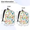 Рюкзак с узором "Соленый огурец" для пиклбола Горячая распродажа Daypack Большая вместимость Детская сумка для книг Школьная сумка Наплечные сумки для мужчин Женщин