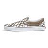 Vans Слипоны в клетку, низкие кеды для скейтбординга, унисекс, коричневые, белые, VN0A7Q5D1NU