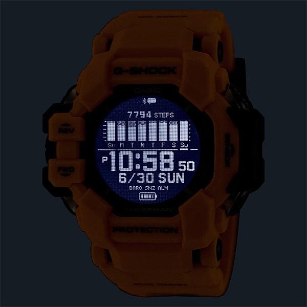 Casio Мужские часы G-SHOCK GPR-H1000-9JR [G-SHOCK MASTER OF G Series Rangeman] круглые желтые цифровые