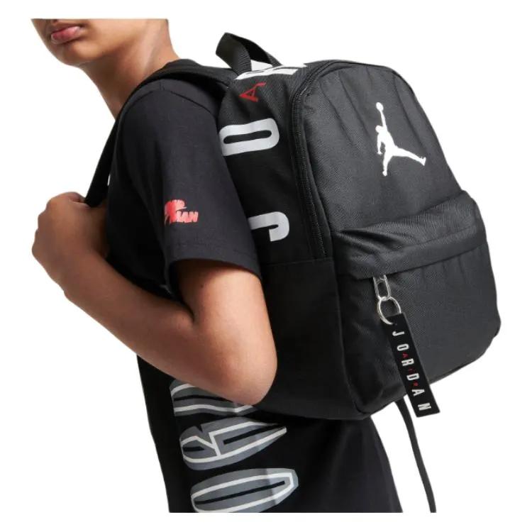 Jordan Athleisure Polyester Backpack Small Unisex Black (Unisex) Backpacks 7A0654 023