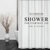 Сплошные Натуральные Белые Черные Водонепроницаемые Шторки для Душа Ванной Комнаты Полиэстер 3D Девочки Мальчики Подарки